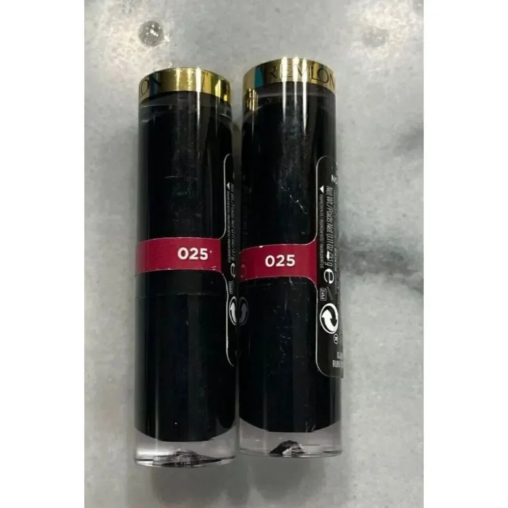Revlon Super Lustrous Shine Lipsticks 025 Glassy Ruby Lot of 2